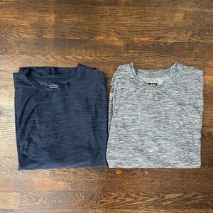 2 Breathe Leg3nd short sleeve shirts -  Blue & Gray